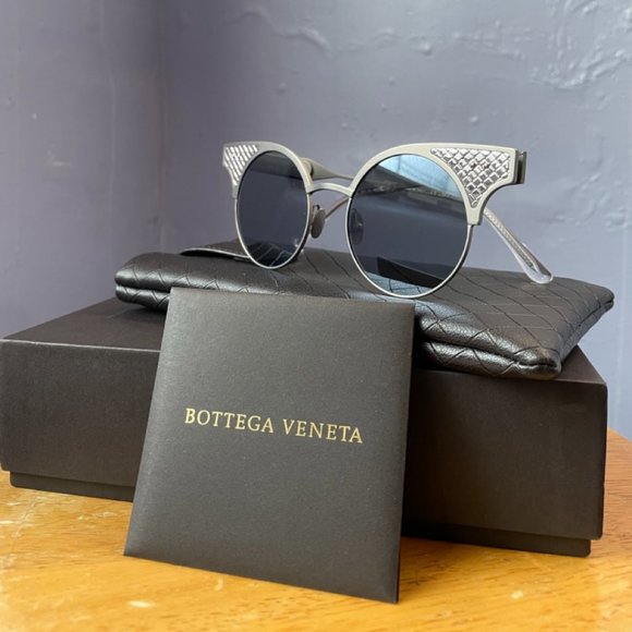 Bottega Veneta Accessories - Bottega Veneta limited edition BV15 titanium and sterling sunglasses
